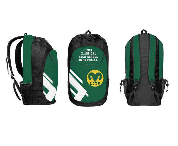 Gear Bag, Lynn Classical High School Basketball, Men's Basketball, Teamtime, Team time, sublimation, custom sports apparel, team uniforms, spirit wear, spiritwear, sports uniforms, custom shirts, team store, custom team store, fundraiser sports, apparel fundraiser