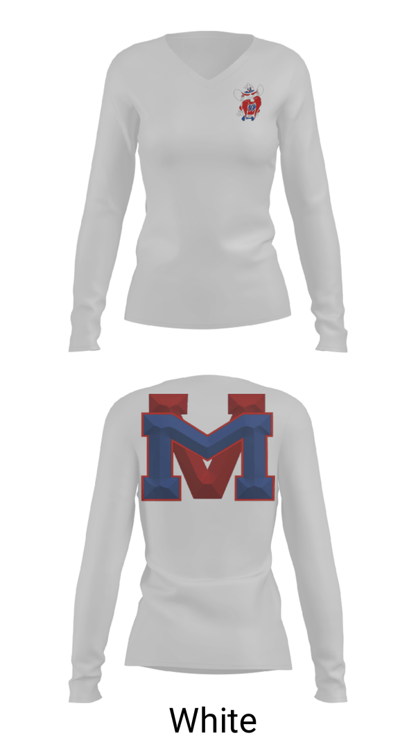 Women's Long Sleeve Vneck Shirt, Medicine Valley High School Wrestling, Wrestling, Teamtime, Team time, sublimation, custom sports apparel, team uniforms, spirit wear, spiritwear, sports uniforms, custom shirts, team store, custom team store, fundraiser sports, apparel fundraiser