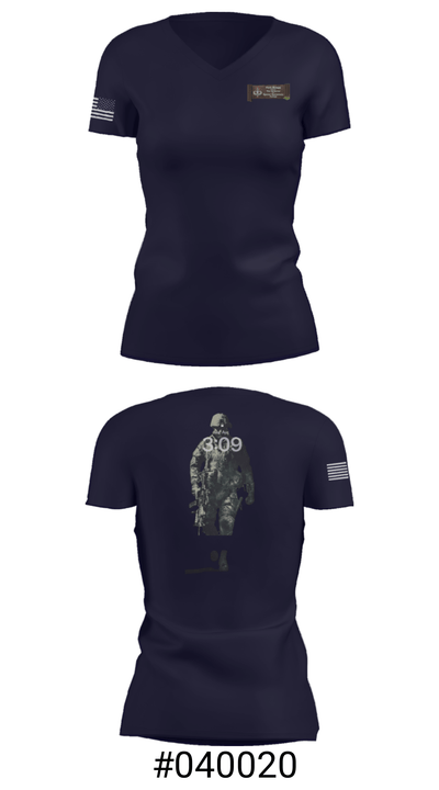 3rd SF Group 78049709 Women's Short Sleeve V-neck Shirt - 4