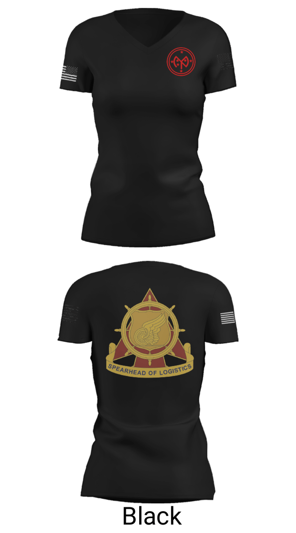 Women's Short Sleeve Vneck Shirt, E co 427th, National Guard, Teamtime, Team time, sublimation, custom sports apparel, team uniforms, spirit wear, spiritwear, sports uniforms, custom shirts, team store, custom team store, fundraiser sports, apparel fundraiser