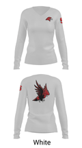 Saranac Youth Wrestling Club - Redhawks 32631946 Women's Long Sleeve V-neck Shirt - 6
