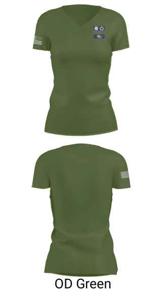 Women's Short Sleeve Vneck Shirt, C Co 4th Battalion 17th Infantry, 7th Infantry Division, Army, Teamtime, Team time, sublimation, custom sports apparel, team uniforms, spirit wear, spiritwear, sports uniforms, custom shirts, team store, custom team store, fundraiser sports, apparel fundraiser
