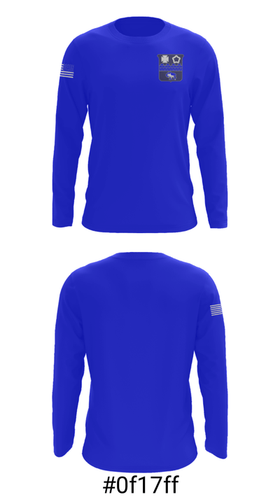 C Co 4th Battalion 17th Infantry, 7th Infantry Division 60203544 Long Sleeve Performance Shirt - 3