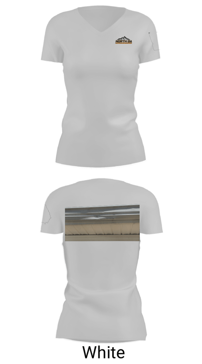 North GA Gutters And Roofing 8471021 Women's Short Sleeve V-neck Shirt - 7