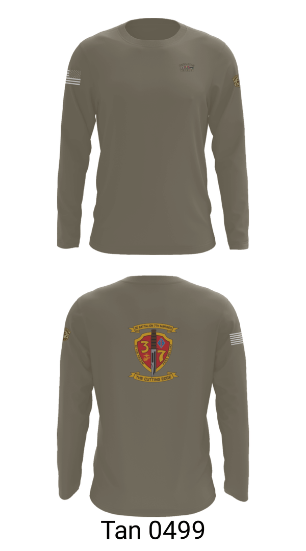 Long Sleeve Performance Shirt, 3rd. Battalion 7th. Marines, Marines, Teamtime, Team time, sublimation, custom sports apparel, team uniforms, spirit wear, spiritwear, sports uniforms, custom shirts, team store, custom team store, fundraiser sports, apparel fundraiser