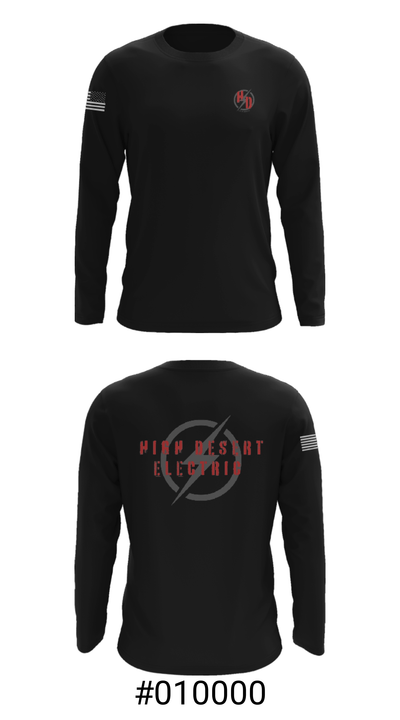 High Desert Electric 87170603 Long Sleeve Performance Shirt - 18