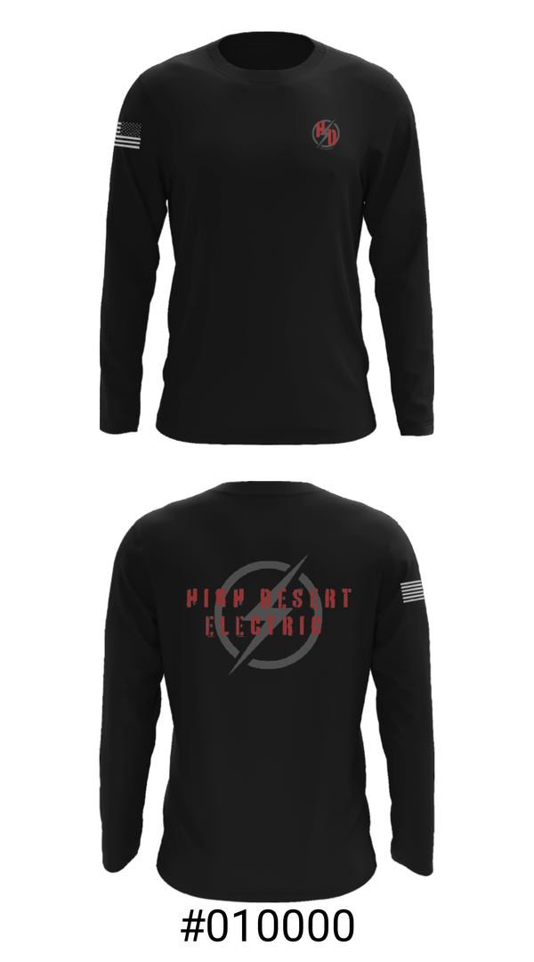 Long Sleeve Performance Shirt, High Desert Electric, , Teamtime, Team time, sublimation, custom sports apparel, team uniforms, spirit wear, spiritwear, sports uniforms, custom shirts, team store, custom team store, fundraiser sports, apparel fundraiser