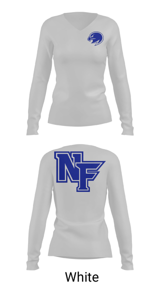 Women's Long Sleeve Vneck Shirt, North Forney High School Basketball, Women's Basketball, Teamtime, Team time, sublimation, custom sports apparel, team uniforms, spirit wear, spiritwear, sports uniforms, custom shirts, team store, custom team store, fundraiser sports, apparel fundraiser