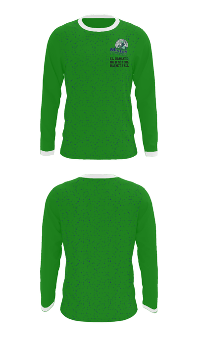 El Diamante High School Basketball 57210658 Long Sleeve Performance Shirt - 35