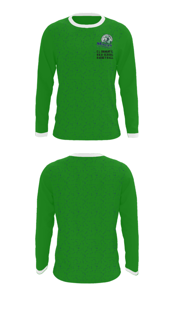 Long Sleeve Performance Shirt, El Diamante High School Basketball, Women's Basketball, Teamtime, Team time, sublimation, custom sports apparel, team uniforms, spirit wear, spiritwear, sports uniforms, custom shirts, team store, custom team store, fundraiser sports, apparel fundraiser