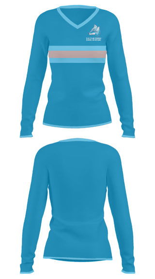 Women's Long Sleeve Vneck Shirt, Hal E Clark Middle School Wrestling, Wrestling, Teamtime, Team time, sublimation, custom sports apparel, team uniforms, spirit wear, spiritwear, sports uniforms, custom shirts, team store, custom team store, fundraiser sports, apparel fundraiser