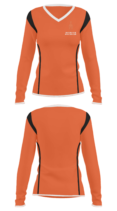 Eastside Pride Wrestling Club 20665688 Women's Long Sleeve V-neck Shirt - 35