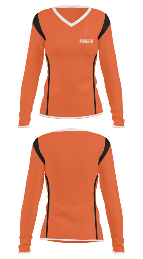 Women's Long Sleeve Vneck Shirt, Eastside Pride Wrestling Club, Wrestling, Teamtime, Team time, sublimation, custom sports apparel, team uniforms, spirit wear, spiritwear, sports uniforms, custom shirts, team store, custom team store, fundraiser sports, apparel fundraiser