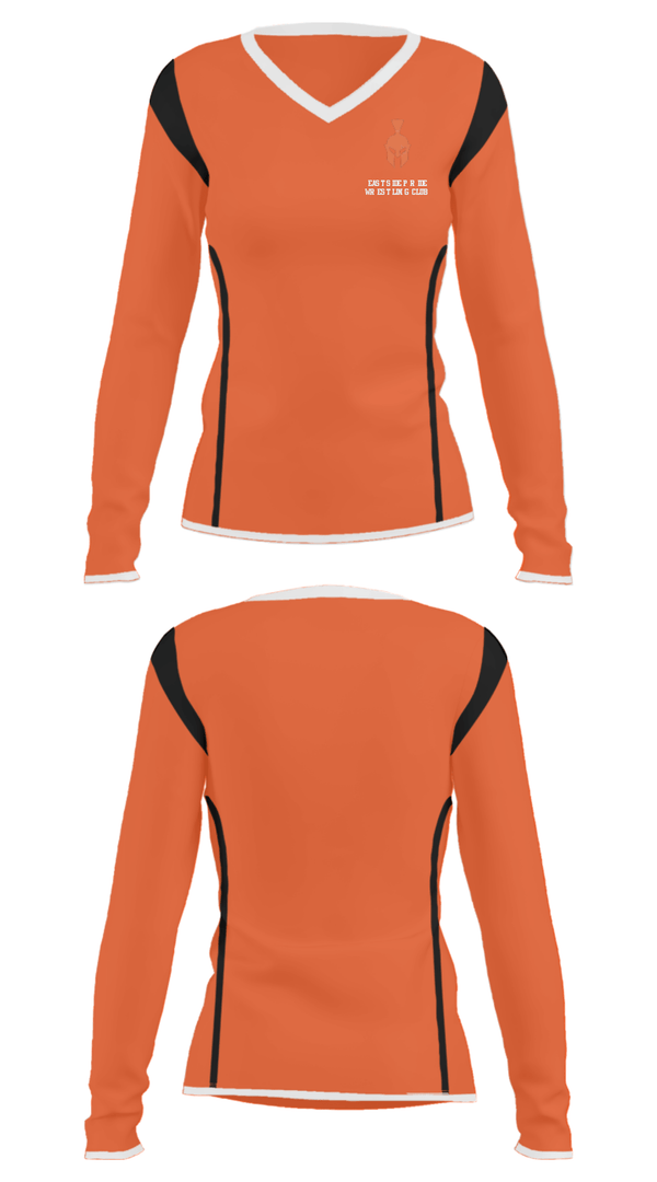 Women's Long Sleeve Vneck Shirt, Eastside Pride Wrestling Club, Wrestling, Teamtime, Team time, sublimation, custom sports apparel, team uniforms, spirit wear, spiritwear, sports uniforms, custom shirts, team store, custom team store, fundraiser sports, apparel fundraiser