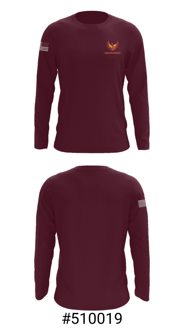 Long Sleeve Performance Shirt, Ohio Elite Athletics, Spirit Store, Teamtime, Team time, sublimation, custom sports apparel, team uniforms, spirit wear, spiritwear, sports uniforms, custom shirts, team store, custom team store, fundraiser sports, apparel fundraiser
