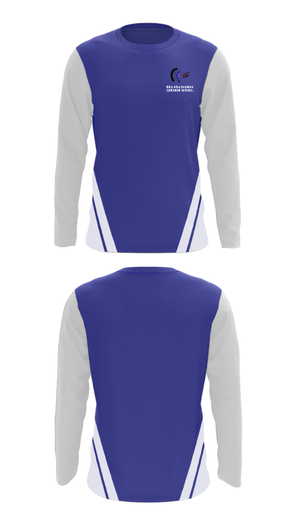 Long Sleeve Performance Shirt, Isna Wica Owayawa (Loneman School), Spirit Store, Teamtime, Team time, sublimation, custom sports apparel, team uniforms, spirit wear, spiritwear, sports uniforms, custom shirts, team store, custom team store, fundraiser sports, apparel fundraiser