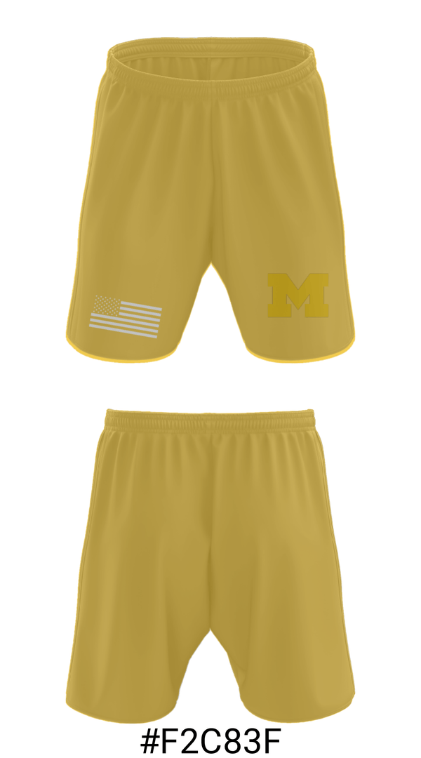 Athletic Shorts With Pockets, University of Michigan Gymnastics, Men's Basketball, Teamtime, Team time, sublimation, custom sports apparel, team uniforms, spirit wear, spiritwear, sports uniforms, custom shirts, team store, custom team store, fundraiser sports, apparel fundraiser