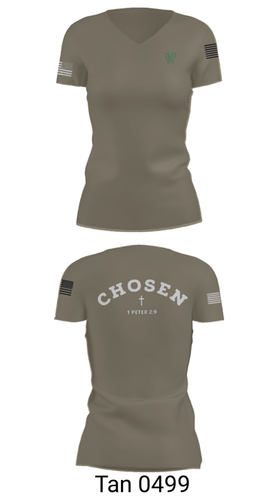 Elephant 2925539 Women's Short Sleeve V-neck Shirt - 36
