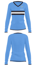 Centreville High School Gymnastics 91161928 Women's Long Sleeve V-neck Shirt - 31