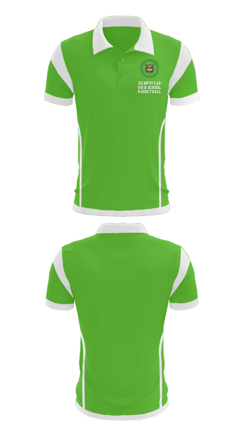 Short Sleeve Performance Polo, Hempstead High School Basketball, Women's Basketball, Teamtime, Team time, sublimation, custom sports apparel, team uniforms, spirit wear, spiritwear, sports uniforms, custom shirts, team store, custom team store, fundraiser sports, apparel fundraiser