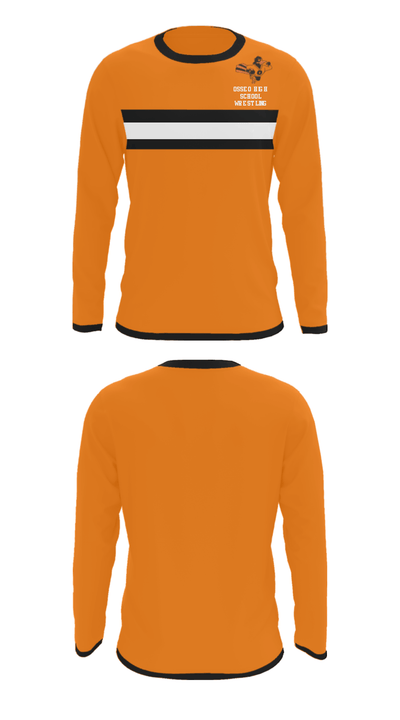 Osseo High School Wrestling 81785161 Long Sleeve Performance Shirt - 23