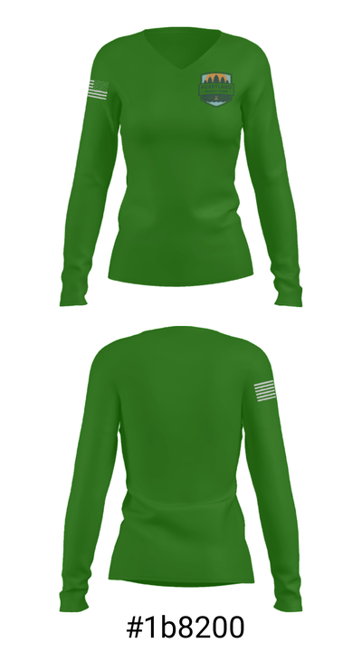 hoc 18590801 Women's Long Sleeve V-neck Shirt - 20