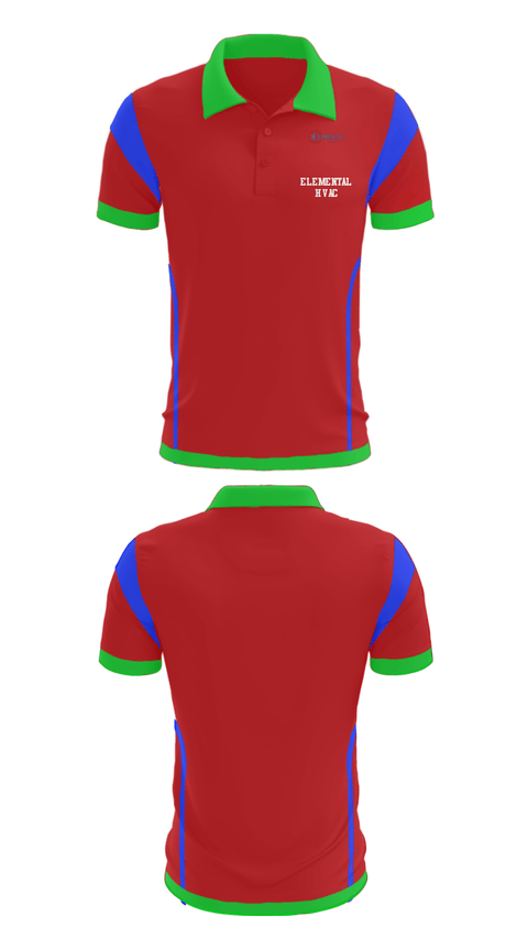 Short Sleeve Performance Polo, Elemental HVAC, , Teamtime, Team time, sublimation, custom sports apparel, team uniforms, spirit wear, spiritwear, sports uniforms, custom shirts, team store, custom team store, fundraiser sports, apparel fundraiser