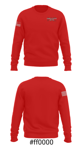 Crew Neck Sweatshirt, Charlotte Jets Basketball Organization, Men's Basketball, Teamtime, Team time, sublimation, custom sports apparel, team uniforms, spirit wear, spiritwear, sports uniforms, custom shirts, team store, custom team store, fundraiser sports, apparel fundraiser