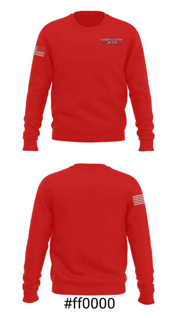 Crew Neck Sweatshirt, Charlotte Jets Basketball Organization, Men's Basketball, Teamtime, Team time, sublimation, custom sports apparel, team uniforms, spirit wear, spiritwear, sports uniforms, custom shirts, team store, custom team store, fundraiser sports, apparel fundraiser