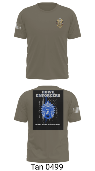 Short Sleeve Performance Shirt, Rowe Enforcers, Police, Teamtime, Team time, sublimation, custom sports apparel, team uniforms, spirit wear, spiritwear, sports uniforms, custom shirts, team store, custom team store, fundraiser sports, apparel fundraiser