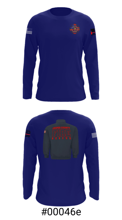 Jasper County Fire Rescue 11474467 Long Sleeve Performance Shirt - 3