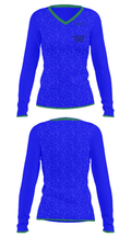 Wythe County Technical Center 90901222 Women's Long Sleeve V-neck Shirt - 33