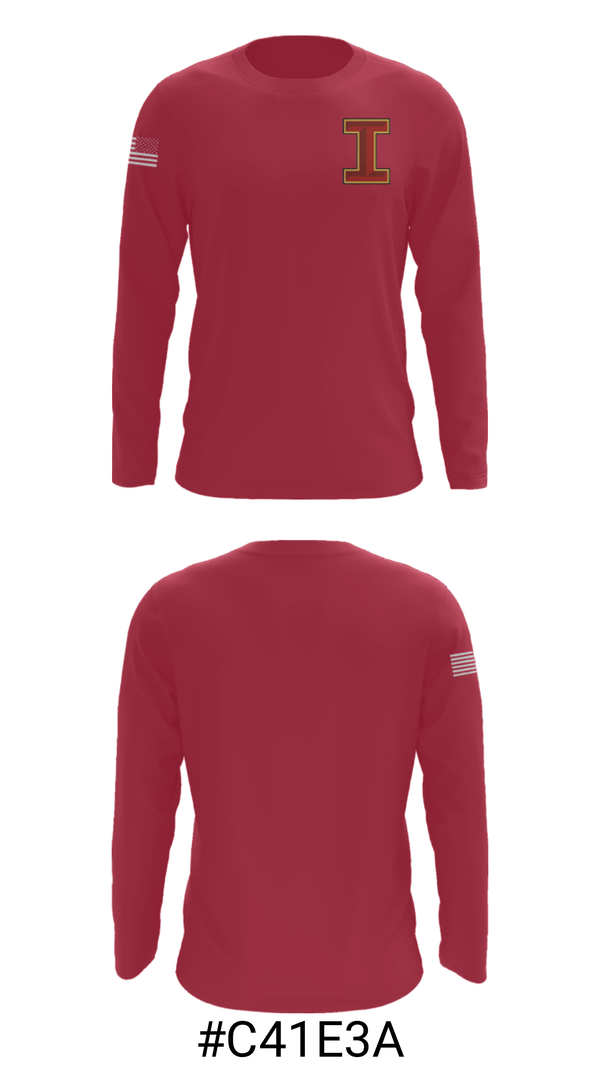 Long Sleeve Performance Shirt, Ithaca High School Bowling, Bowling, Teamtime, Team time, sublimation, custom sports apparel, team uniforms, spirit wear, spiritwear, sports uniforms, custom shirts, team store, custom team store, fundraiser sports, apparel fundraiser