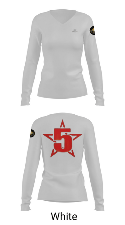 ARMSTRONGINC.Est1964 5136352 Women's Long Sleeve V-neck Shirt - 6