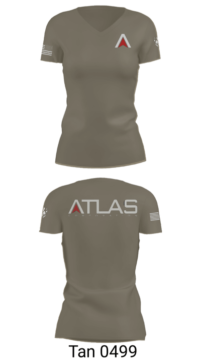 ATLAS 52779746 Women's Short Sleeve V-neck Shirt - 36