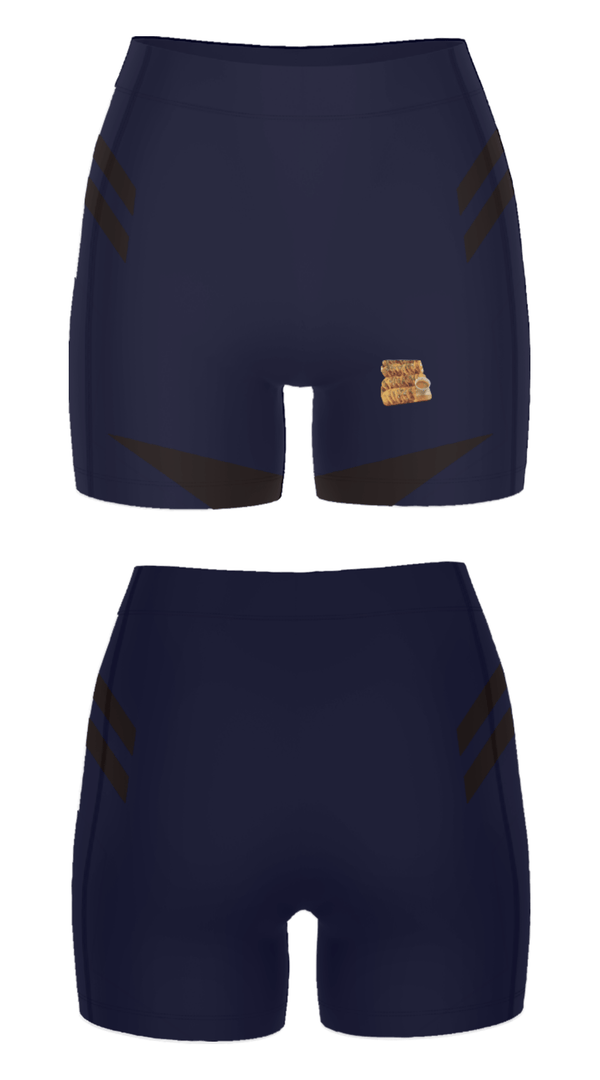 Women's Compression Shorts, Taco de Birria by Rice Bar, , Teamtime, Team time, sublimation, custom sports apparel, team uniforms, spirit wear, spiritwear, sports uniforms, custom shirts, team store, custom team store, fundraiser sports, apparel fundraiser