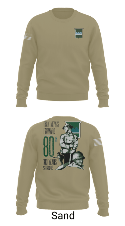 80th Training Command 12483809 Crew Neck Sweatshirt - 42