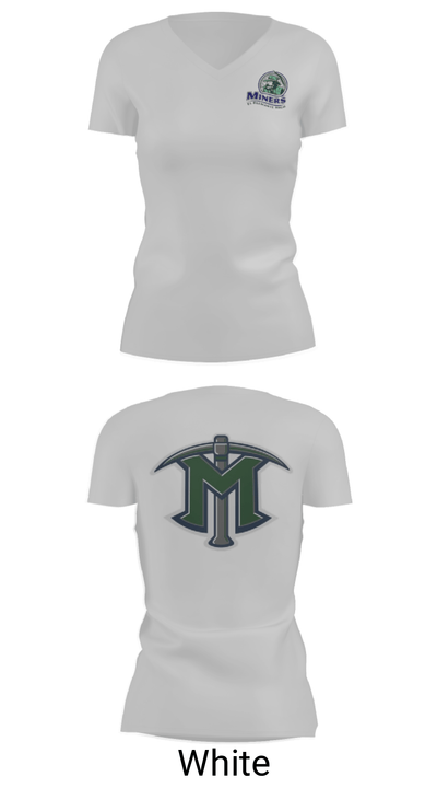 El Diamante High School Basketball 57210658 Women's Short Sleeve V-neck Shirt - 7