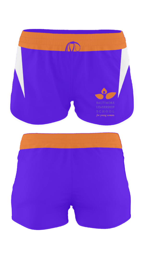 Women's Shorts, Baltimore Leadership School For Young Women, Spirit Store, Teamtime, Team time, sublimation, custom sports apparel, team uniforms, spirit wear, spiritwear, sports uniforms, custom shirts, team store, custom team store, fundraiser sports, apparel fundraiser