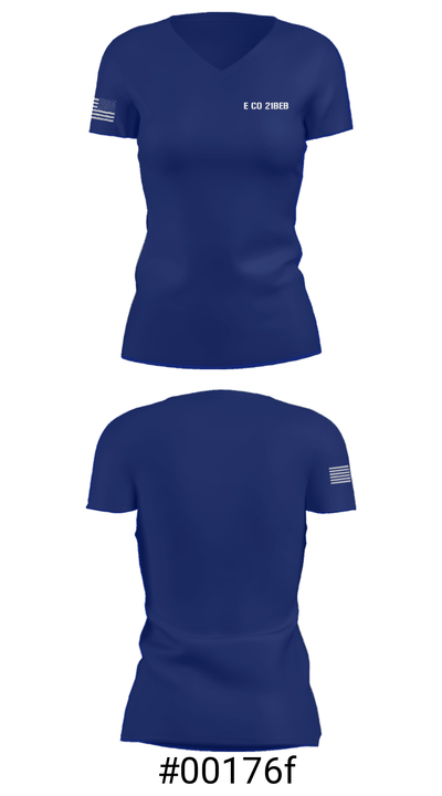 E CO 21BEB 21998530 Women's Short Sleeve V-neck Shirt - 4