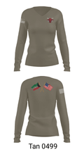 802 OD 21261631 Women's Long Sleeve V-neck Shirt - 39