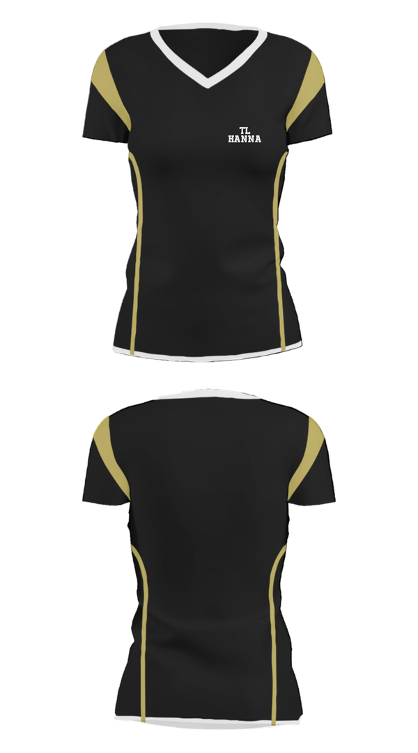 Women's Short Sleeve Vneck Shirt, TL Hanna, Women's Lacrosse, Teamtime, Team time, sublimation, custom sports apparel, team uniforms, spirit wear, spiritwear, sports uniforms, custom shirts, team store, custom team store, fundraiser sports, apparel fundraiser