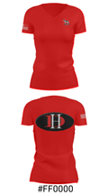 Aurora Junior High School Basketball 76390681 Women's Short Sleeve V-neck Shirt - 21