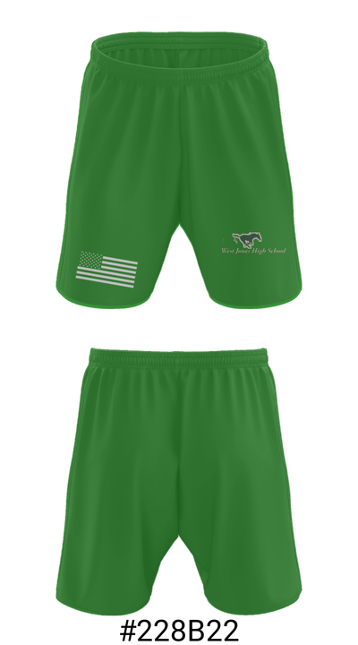 West Jones High School Swimming 86254405 Athletic Shorts With Pockets - 15