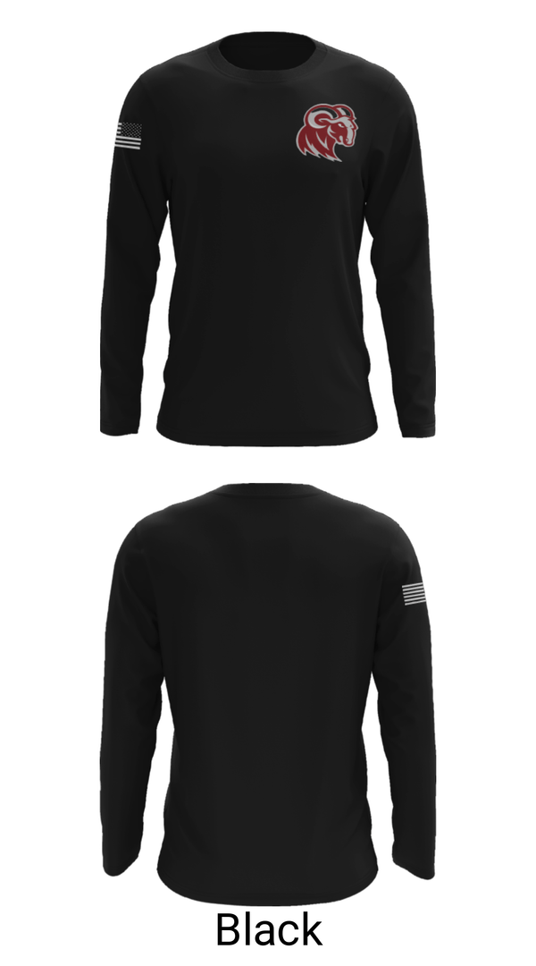 Long Sleeve Performance Shirt, Merino High School Basketball, Men's Basketball, Teamtime, Team time, sublimation, custom sports apparel, team uniforms, spirit wear, spiritwear, sports uniforms, custom shirts, team store, custom team store, fundraiser sports, apparel fundraiser