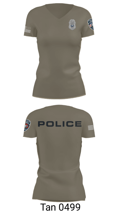 Nolensville Police Dept 20889239 Women's Short Sleeve V-neck Shirt - 36