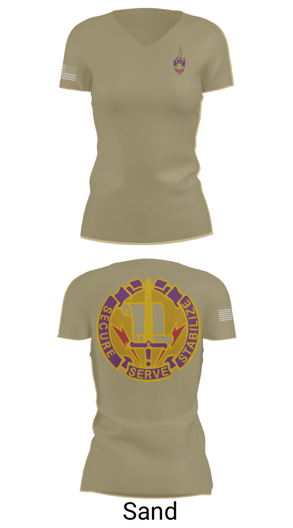 Women's Short Sleeve Vneck Shirt, 405th Civil Affairs Battalion, Army, Teamtime, Team time, sublimation, custom sports apparel, team uniforms, spirit wear, spiritwear, sports uniforms, custom shirts, team store, custom team store, fundraiser sports, apparel fundraiser