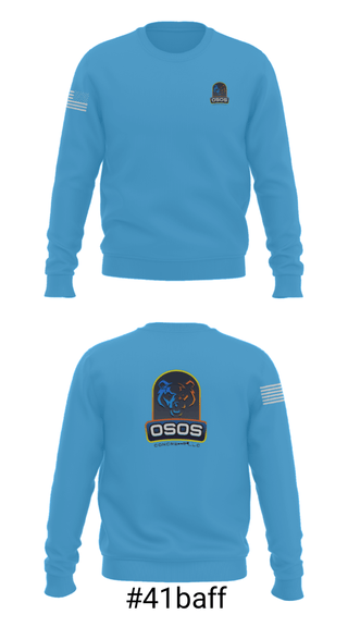 Crew Neck Sweatshirt, OSOS CONCRETE LLC, , Teamtime, Team time, sublimation, custom sports apparel, team uniforms, spirit wear, spiritwear, sports uniforms, custom shirts, team store, custom team store, fundraiser sports, apparel fundraiser
