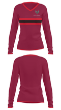 Design Roofing LLC 4442917 Women's Long Sleeve V-neck Shirt - 24