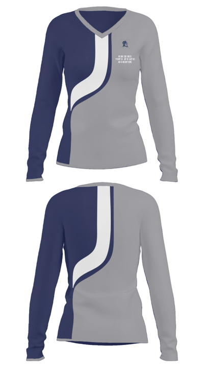 Norcross Youth Athletic Association 5155457 Women's Long Sleeve V-neck Shirt - 36